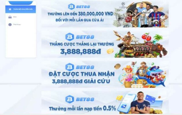 Những chương trình khuyến mãi Bet88